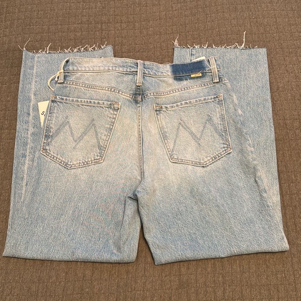 nwt mother rambler zip ankle fray jeans - Picture 5 of 12